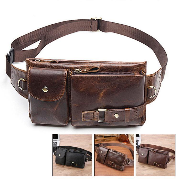 ウエストバッグ メンズ　牛革 レザー　2way ボディバッグ　こし掛け 腰かけ ヒップバッグ 鞄 ミニショ..