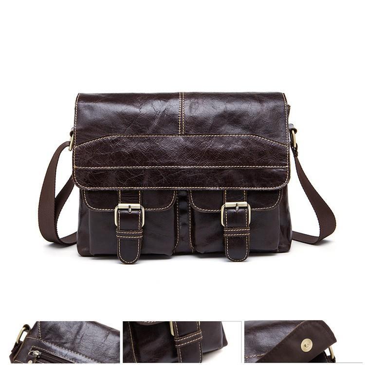 本革　メッセンジャーバッグ　ショルダーバッグメンズ 斜めがけ 2way ビジネスバッグ カバン　牛革　通..