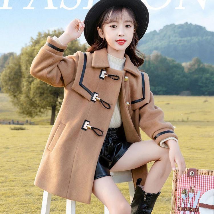 ダッフルコート キッズコート ミドル丈 秋冬 ラシャコート 女の子 子供服　ジュニア　アウター　ジャケット　キッズ　中綿コート 防寒