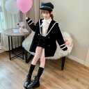 ピーコート Pコート キッズコート ミドル丈 秋冬 ラシャコート 女の子 子供服 ジュニア アウター ジャケット キッズ 中綿コート 防寒