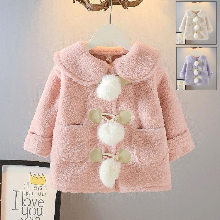 キッズコート　秋冬　コート　女の子　子供服 カジュアル 防寒 ジュニア　アウター　ジャケット　可愛い　カジュアル　8090100110120130