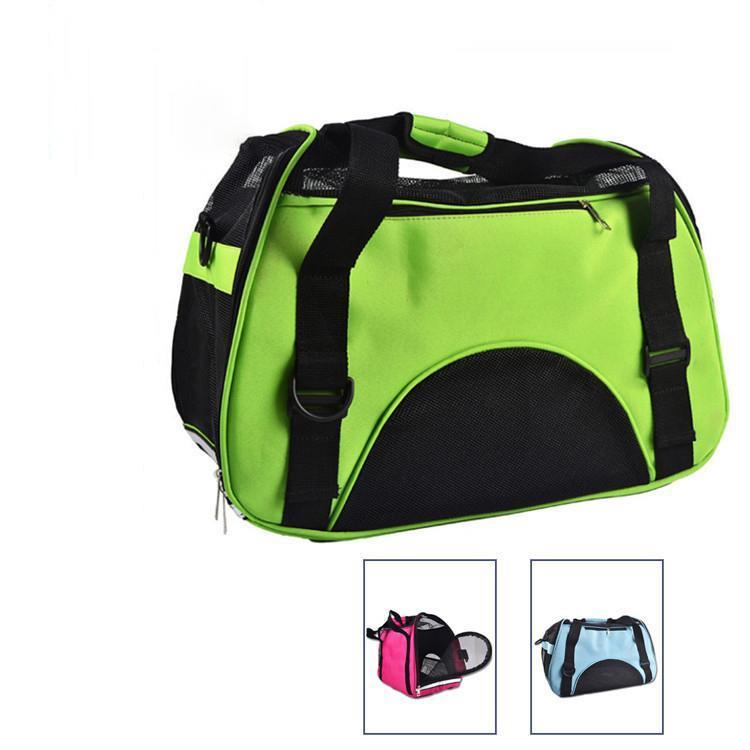 ペットキャリーバッグ 小型犬用 斜めショルダーバッグ ペット キャリア 折りたたみ 通気性良い お散歩 スリングバッグ キャリーケース