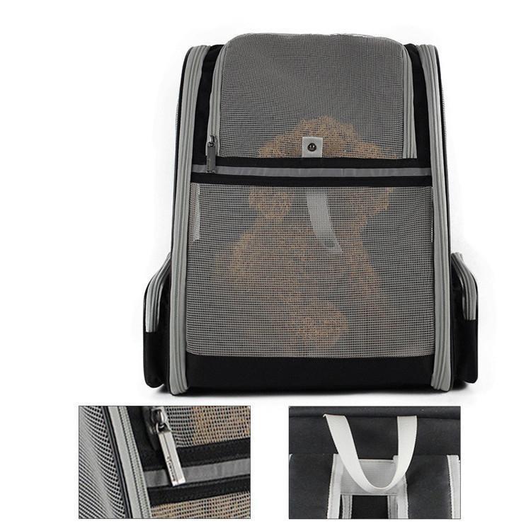 ペットキャリーバッグ 小型犬用 バックパック/リュック ペット キャリア メッシュ 通気性良い 子猫用 お散歩 スリングバッグ キャリーケース