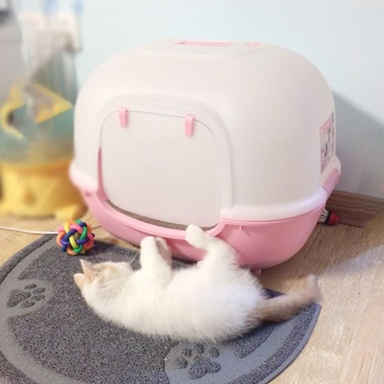 猫砂パッド ペット 猫マット製品　猫トイレマット 飛び散り防止 滑り止めマット 脱臭 抗菌 ネコ砂 猫用..