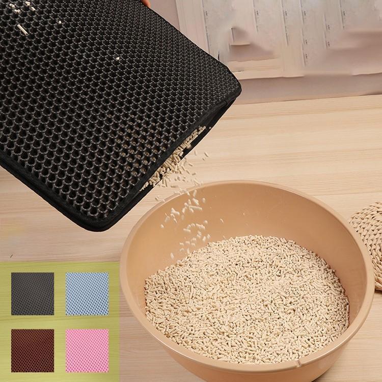 猫砂パッド ペット 猫マット製品　猫トイレマット 飛び散り防止 滑り止めマット 脱臭 抗菌 ネコ砂 猫用品 砂取りマット 猫砂キャッチャー 砂落とし 汚れ防止