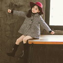 キッズコート 秋冬 コート 女の子 子供服 ラシャコート ジュニア アウター ジャケット 可愛い カジュアル 8090100110120130