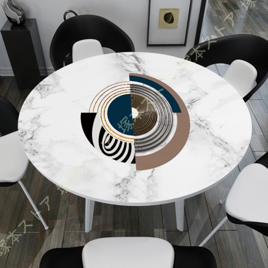 テーブルクロス PVC製 北欧風 テーブルカバー 柔らかい 円形テーブル クロス 撥水 防水 防油 傷防止 お..