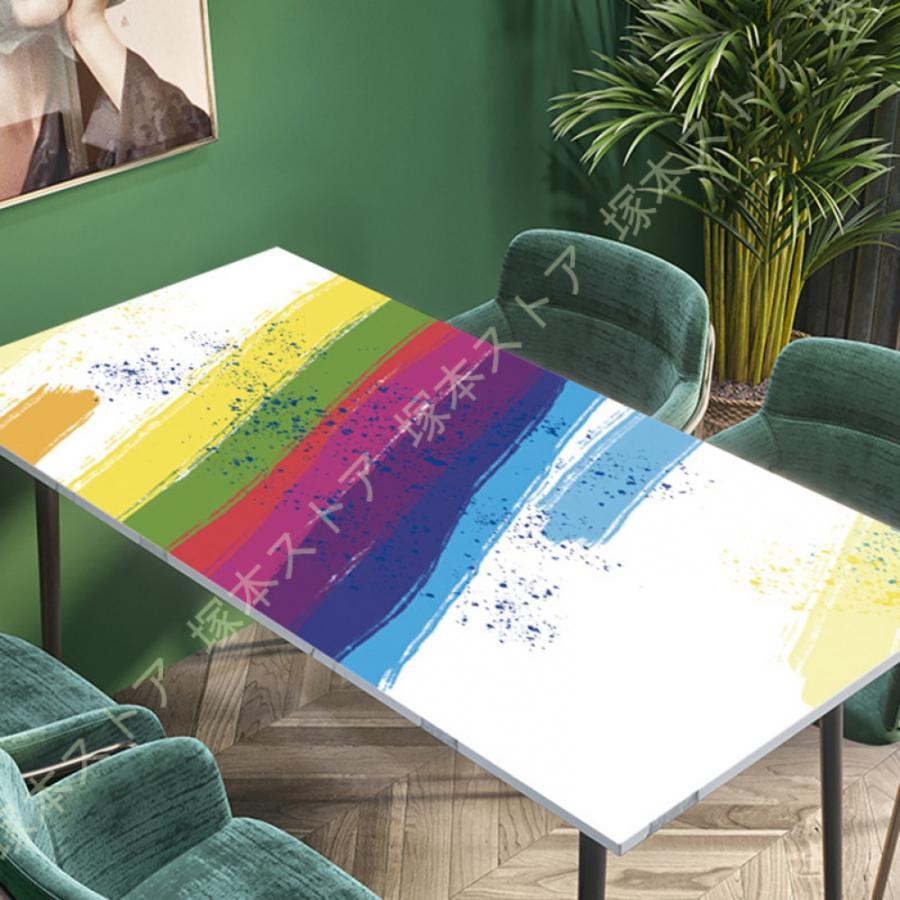 防水 デスククロス テーブルカバー 食卓テーブルクロス デスクマット 花柄 長方形テーブルクロス テーブルマット 撥水 速乾 PUレザー デスクパッド