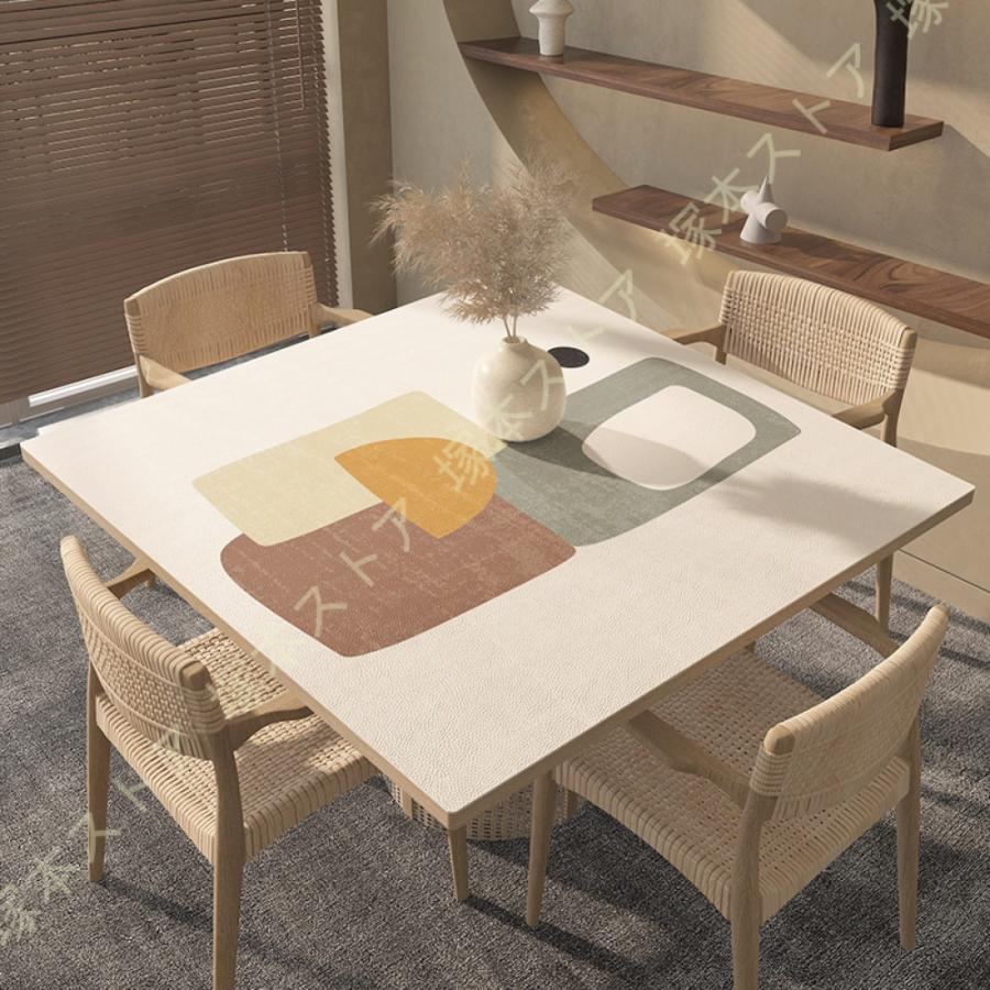 テーブルクロス 正方形 花柄 北欧 テーブルカバー 食卓カバー 撥水 汚れ防止 防水 食事テーブルクロス おしゃれ マット お手入れ簡単 耐久 耐熱