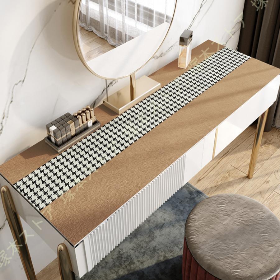 テーブルクロス レザー調 撥水加工 汚れ防止 防油 耐熱 テーブルカバー 防水 テーブルマット デスクマット デスクパッド シンプル 無地 北欧 おしゃれ 家庭用