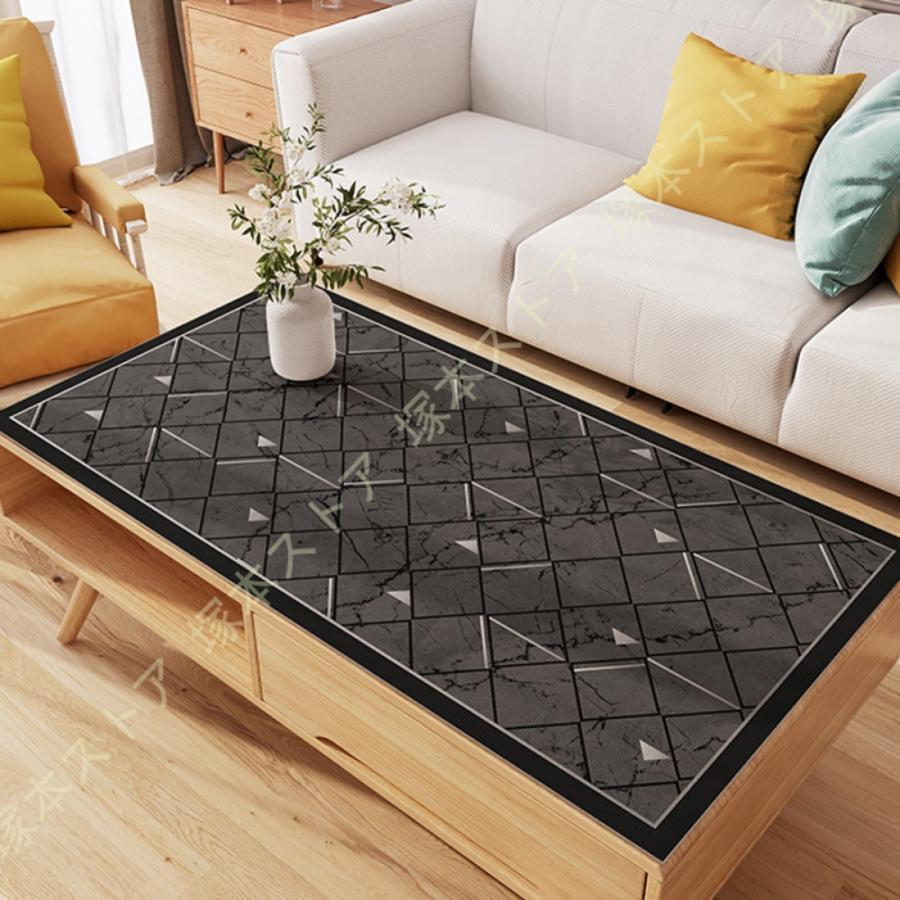 INS風 PUレザー製 食事テーブルマット テーブルクロス デスクマット マット テーブルカバー 長方形 正方形 防水 撥水 耐久 汚れ防止 サイズ選択可能