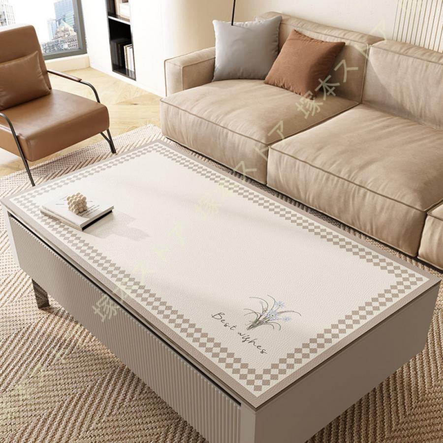 防水 モダン テーブルクロス ト撥水加工 PUレザー デスクマット テーブルマット PVC 長方形 テー ルクロス デスクマット テーブルマット デスクパッド 北欧風