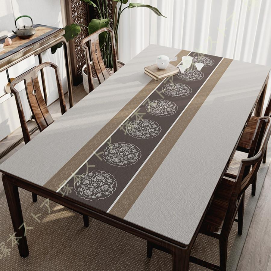 テーブルクロス pvc製 おしゃれ 北欧風 長方形 撥水加工 多機能 洗える テーブルカバー テーブルマット モダン 抽象的 チェック柄 田園風 おしゃれ 食卓カバー