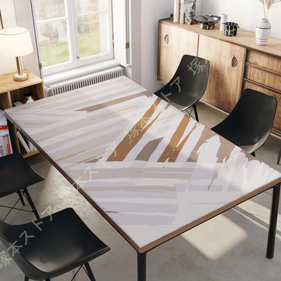 長方形 テーブルクロス PUレザー 北欧 おしゃれ PU製 撥水加工 テーブルマット 食卓マット 大理石柄 テーブルカバー 防水 汚れ防止 滑り止め 耐久 耐熱