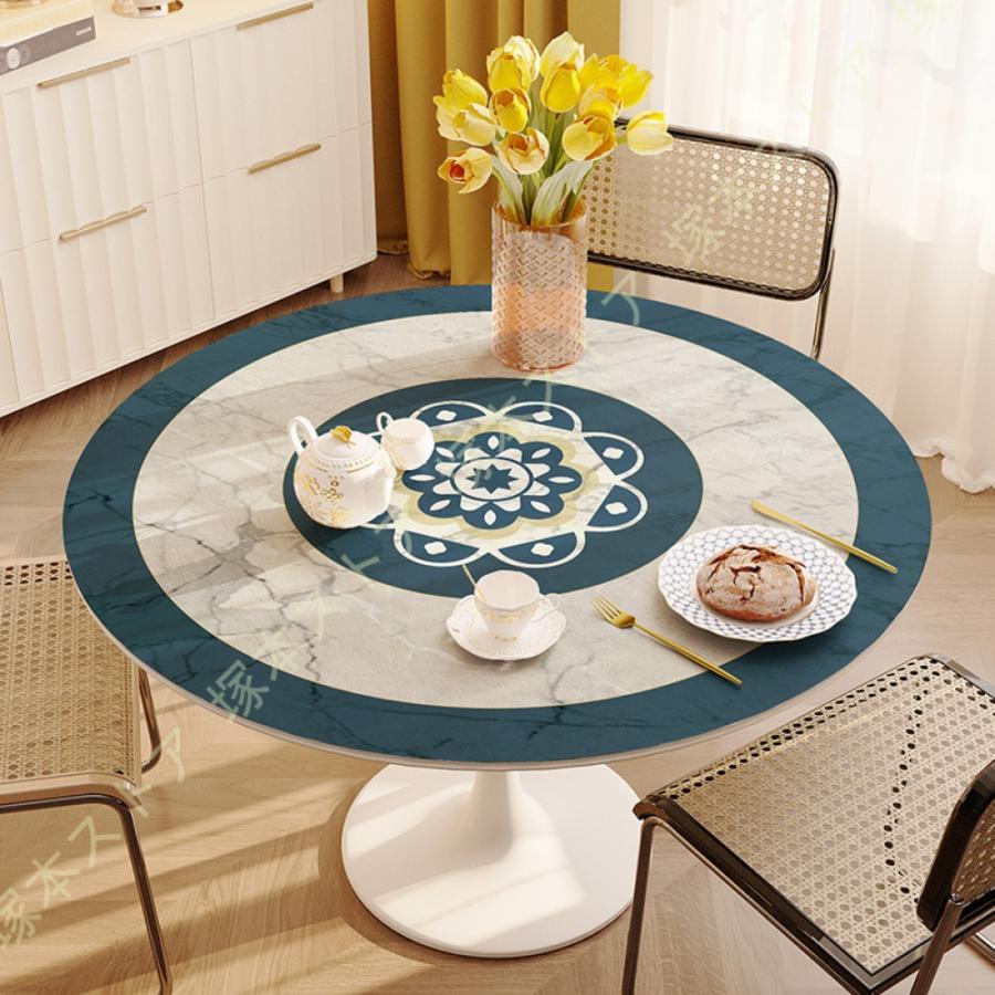 おしゃれ テーブルクロス モダン デスクマット 撥水 ダイニング キッチン テーブルクロス フラワー 防水 家庭用 PUレザー テーブルマット テーブルマット