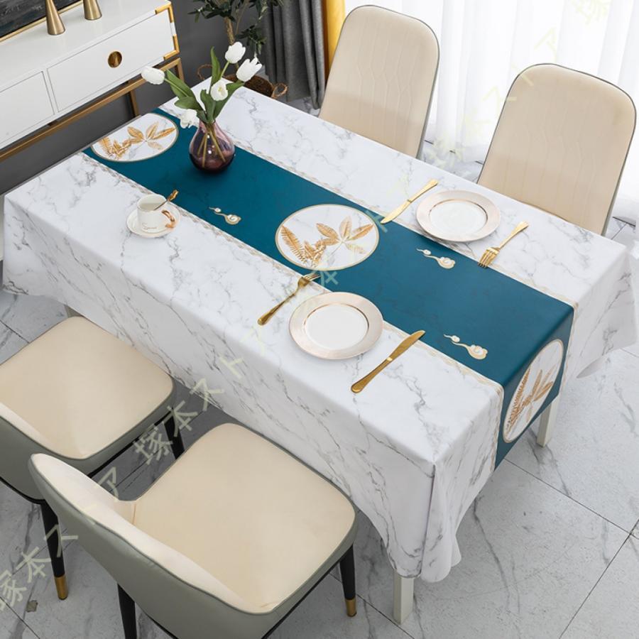 長方形 テーブルクロス ビニール おしゃれ ビニールテーブルクロス ビニールクロス 北欧 可愛い きれいめ PVC製 撥水 汚れ防止 家庭用 テーブルマット