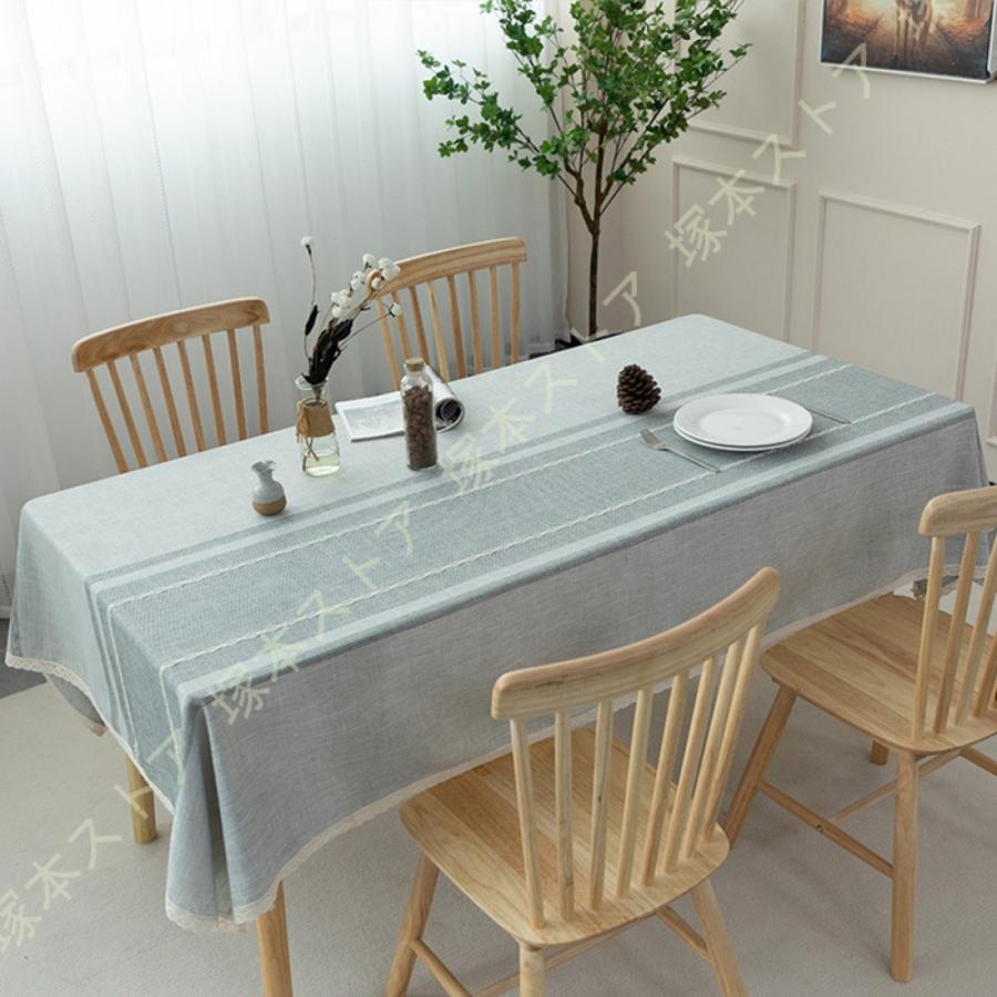 テーブルクロス 防水 撥水 テーブルマット おしゃれ 綿麻生地 撥油 大判 長方形 正方形 テーブルクロス 食卓カバー リネン 北欧 チェック レース 家庭用