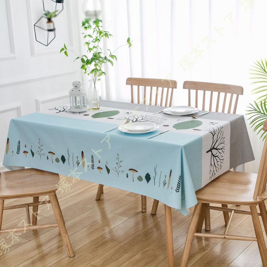 テーブルクロス 撥水 北欧 おしゃれ 汚れ防止 家庭用 業務用 シンプル 花柄 ナチュラル テーブルカバー..