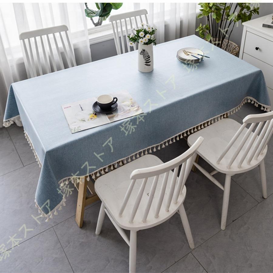 テーブルクロス 撥水 テーブルカバー 北欧 テーブルクロス タッセル 正方形 長方形 テーブルマット 食事テーブルクロス ポリエステル素材 速乾 防水 防油 耐熱