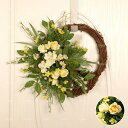 リース 玄関 飾り 壁掛け ドアリース ウェルカムリース 北欧風 おしゃれ 玄関リース 造花 花輪 枯れない花 フラワーリース 結婚式 母の日 プレゼント店舗 ...