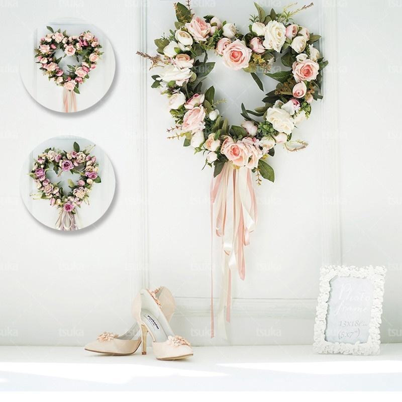 花輪 リース リース ドアリース 造花 ローズ 開店祝 店舗 玄関 壁掛け 上質な 造花 結婚式 ドアチャーム お誕生日 サプライズ 出産祝 発表会 就職祝 移...