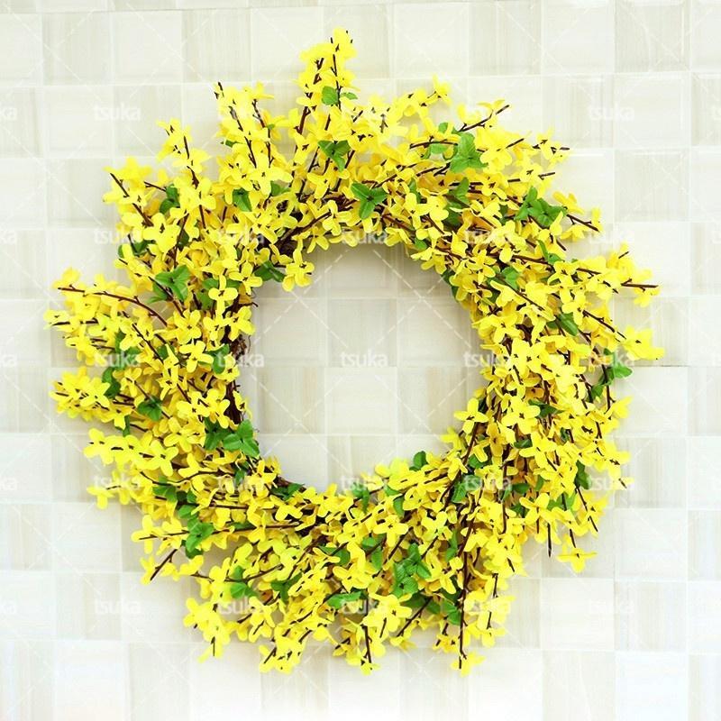 リース 玄関リース 枯れない花 ドアリース 壁掛けフラワー 春 花輪 造花 結婚式 店舗 玄関 壁掛け 母の日 お祝い ギフト花輪 壁掛け 手作り 北欧風 ドア...