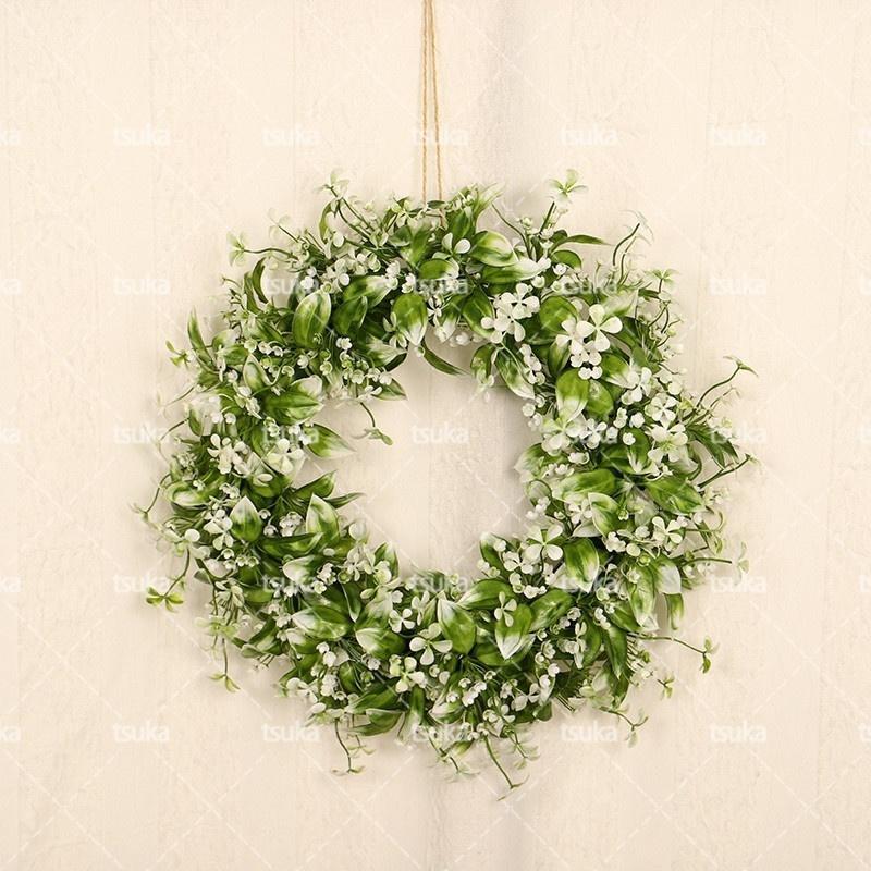 リース おしゃれ 結婚式 花輪 直径45cm 玄関リース 造花 店舗 玄関 壁掛け 庭園 飾り フラワーギフト クリスマス ハロウィン リース 屋外 結婚式 装...