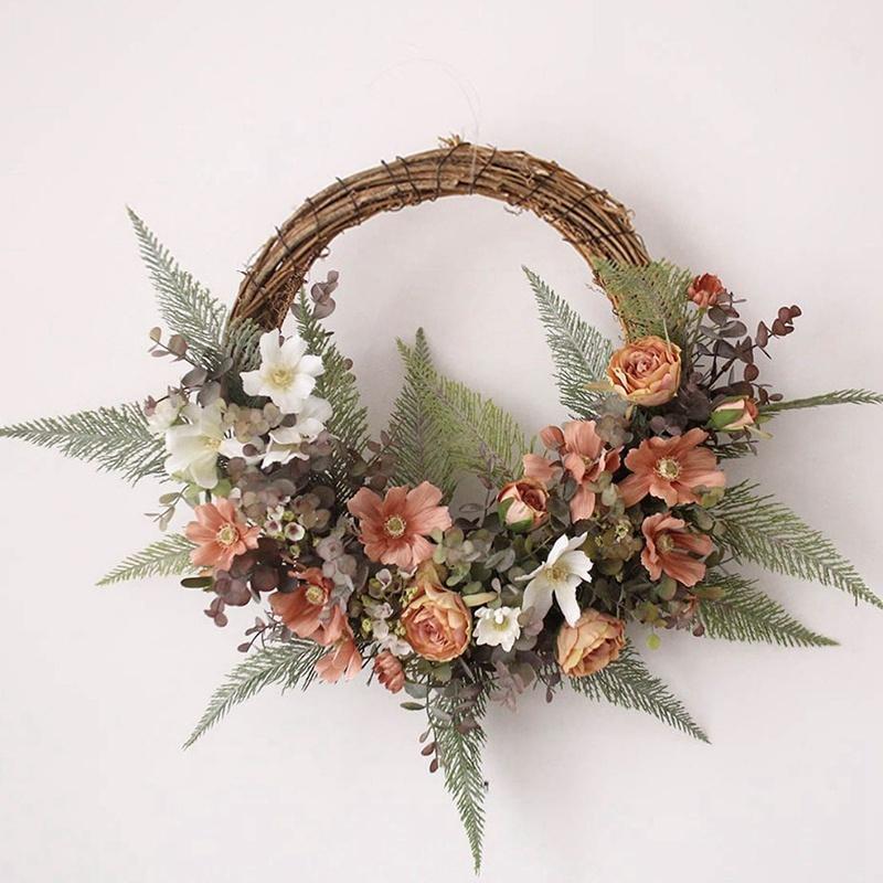 リース 造花 アートフラワー お花 プレゼント 玄関リース インテリア ドア飾り ウェルカム ドアリース 花リース ナチュラル おしゃれ 造花 フラワーギフト