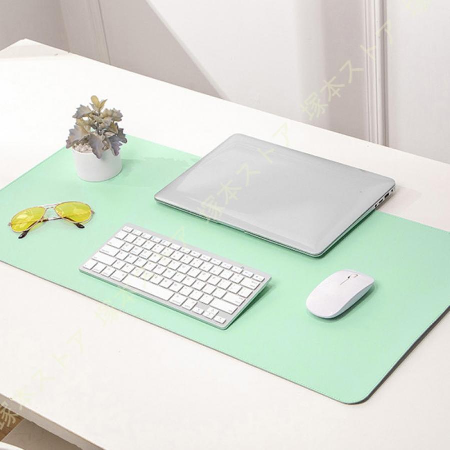 デスクマット 大型 PUレザーデスクパッド 液体 熱 埃防止 デスクマット 机カバー飾りマット オフィス及..