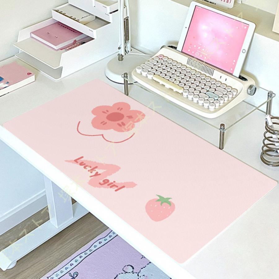 オフィス用品 PUレザー 両面使える 花柄 レトロ デスクマット マウスマット キーボードマット PC机 学習机 テーブルマット パソコンマット