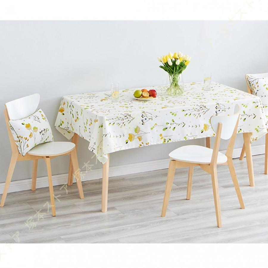 テーブルクロス 田園風 撥水加工 汚れ防止 テーブルカバー リネン 長方形 綿麻生地 お手入れ簡単 テーブルマット インテリア 食卓カバー 綿麻 装飾 パーティー