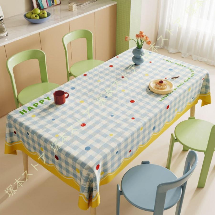 テーブルクロス pvc 食卓カバー防水 防油 耐用 耐熱 防塵 テーブルカバー 通気性 肌触り良い おしゃれ 撥水加工 ずれにくい 北欧 テーブルマット 汚れ防止