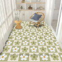 PVCキッチンマット 撥水 滑り止め 拭ける 床マット おしゃれ 油水対策 玄関マット 防炎 防音 掃除機対応 洗濯不要 滑り止めマット 滑り止め付きカーペット