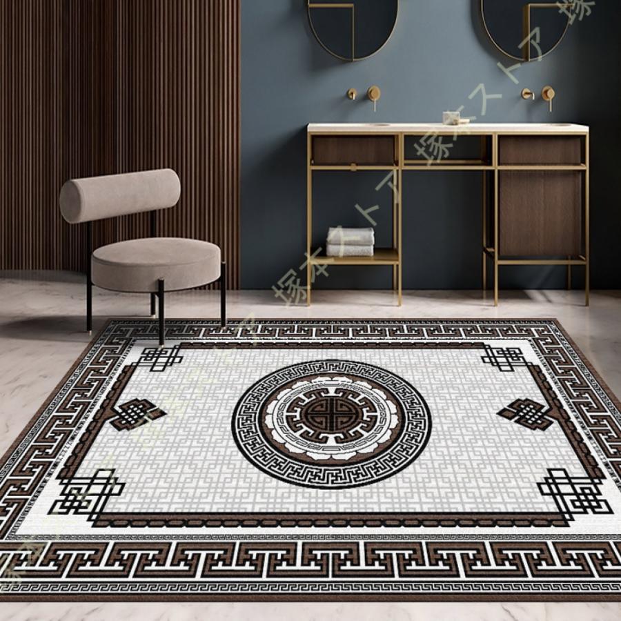 ラグ マット 洗える 北欧 カーペット ペルシャ絨毯 玄関 滑り止め付き ホットカーペット対策 敷物 じゅうたん オールシーズン適用 ペルシャラグ おしゃれ 欧風