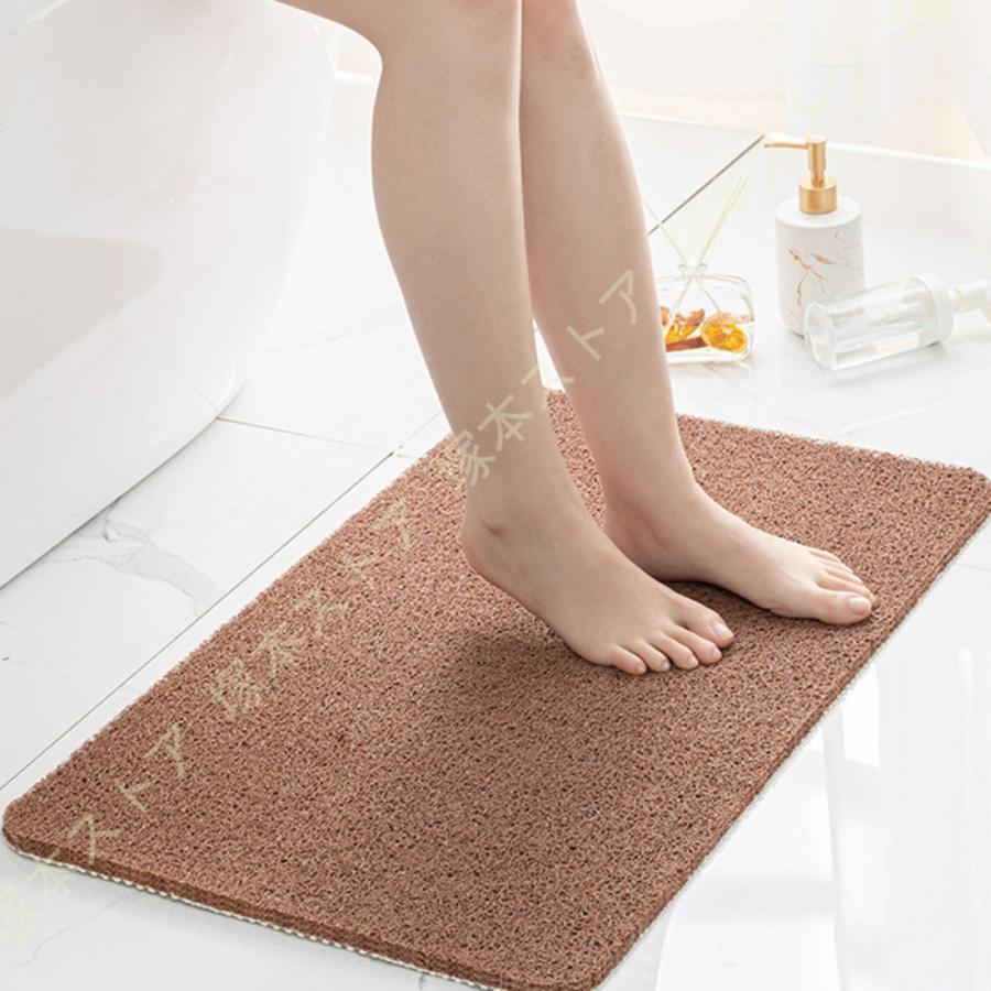 お風呂マット 浴室内 すべり止めマット 自由にカット バスマット 転倒防止 足拭きマット PVC シャワーマット 排水 防臭 浴室マット 長方形 お手入れが簡単