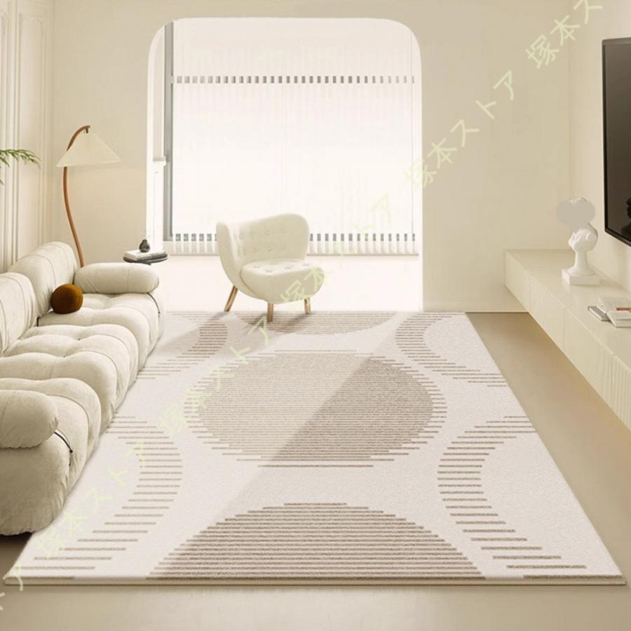 ラグ カーペット 北欧ラグ 防音 低反発 滑り止め付 西海岸 絨毯 じゅうたん オールシーズン可 長方形 シャギーラグ 冬用 春夏秋冬 グレー ベージュ 掃除やすい