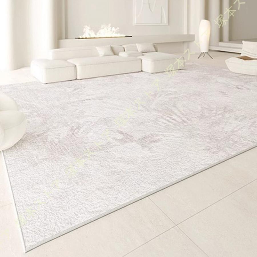 厚手ラグ 長方形 大判 冬用 こたつマット ラグマット 抽象的 抗菌防臭 防ダニ 滑り止め付き あったか ふわっと手触り 床暖房対応