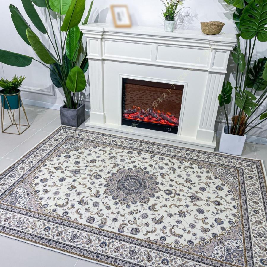 洗える ラグ カーペット ペルシャ風 1.2畳 花柄 ラグマット ラグ ヴィンテージ風絨毯 センターラグ 絨毯 アジアン 民族風 室内マット