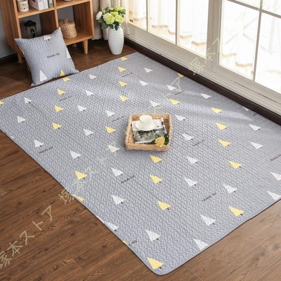 クッションラグ 洗える 綿ラグ ウォッシャブル おしゃれめる ホットカーペット 床暖房 ボヘミアン さらさら 北欧 リビング ダイニング 部屋 春夏物