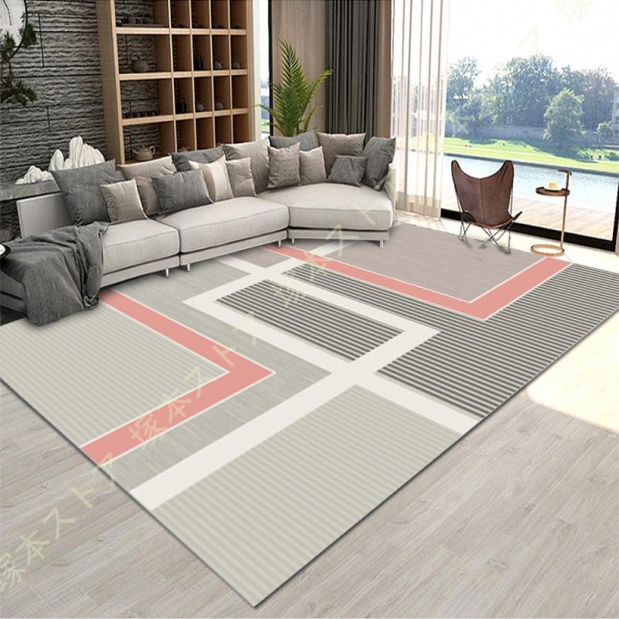 ラグマット 長方形 ラグ おしゃれ ベッドサイド ラグ 夏用 冬用 カーペット 洗える 滑り止め付き ラグマット 抗菌防臭 ホットカーペット対応 こたつ敷