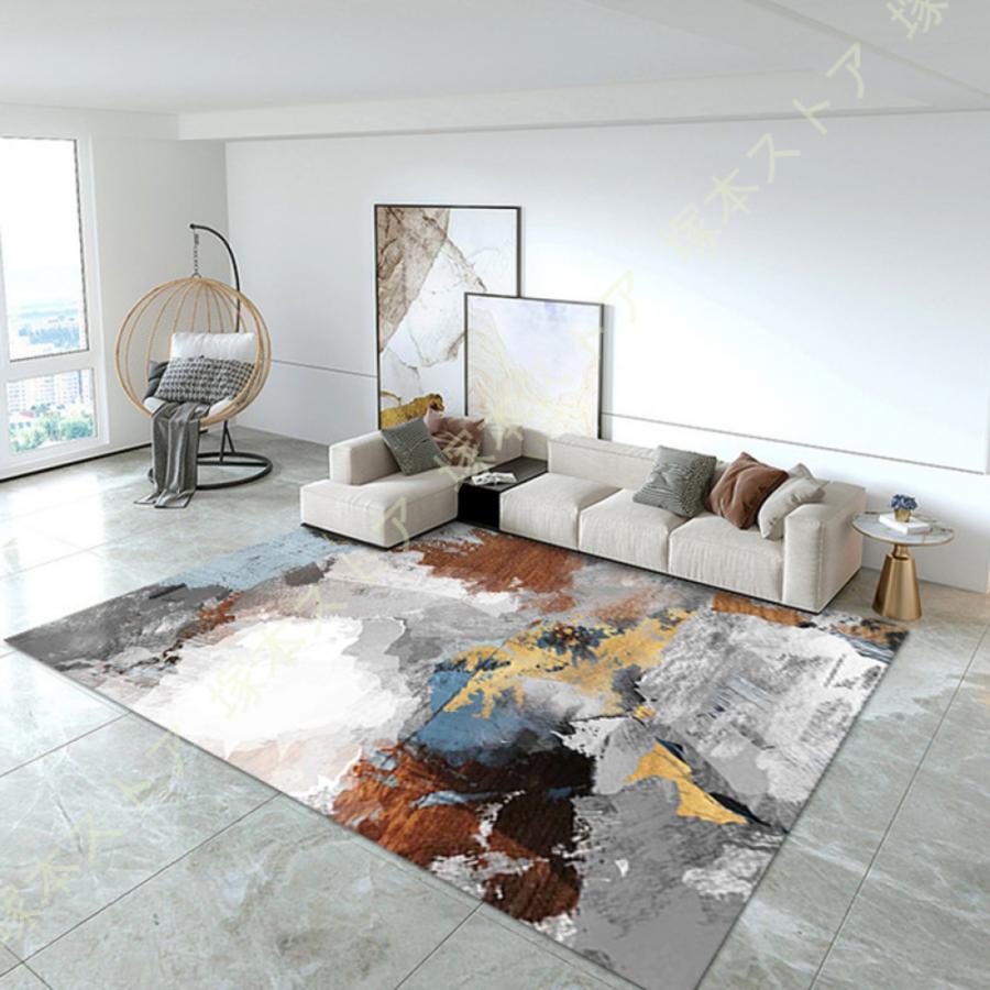 デスクカーペット INS風 女の子 ラグマット 洗える ペルシャデザインマット 花柄 かわいい ホットカーペット対応 軽量 通気性 冷房秋冬 親の書斎用 自分の書斎