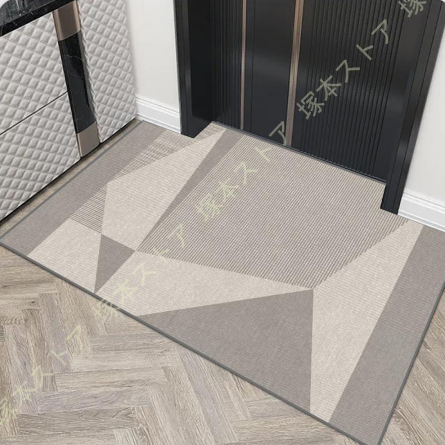 玄関マット 室内 オシャレ 北欧 ドアマット ラグマット 屋外 吸水マット 洗える エントランスマット 耐磨耗性 滑り止め 業務用 家庭用 滑り止め付き 幾何学柄