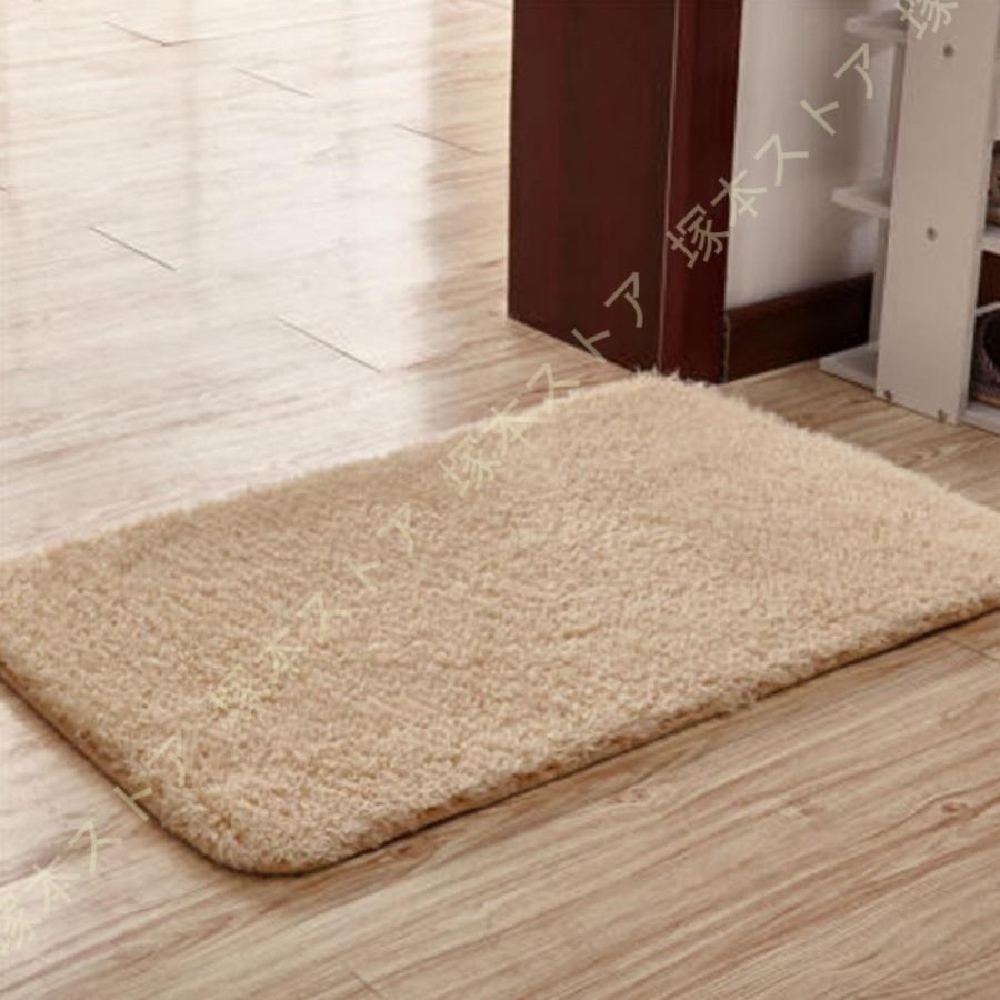 シャギーラグ カーペット 絨毯 大きいサイズ 長方形 無地 ラグマット らぐまっと リビングマット 厚手 あったか ふわふわ 滑り止め 洗える 防音