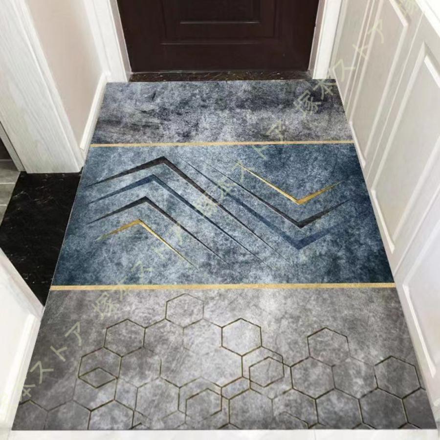 カーペット室内 屋内 おしゃれ 玄関マット 北欧 シック 現代 ミニマリズム 天然素材 モダン 冬用 ボーダー 幾何学 柄 デザイン アクセントマット 玄関マット