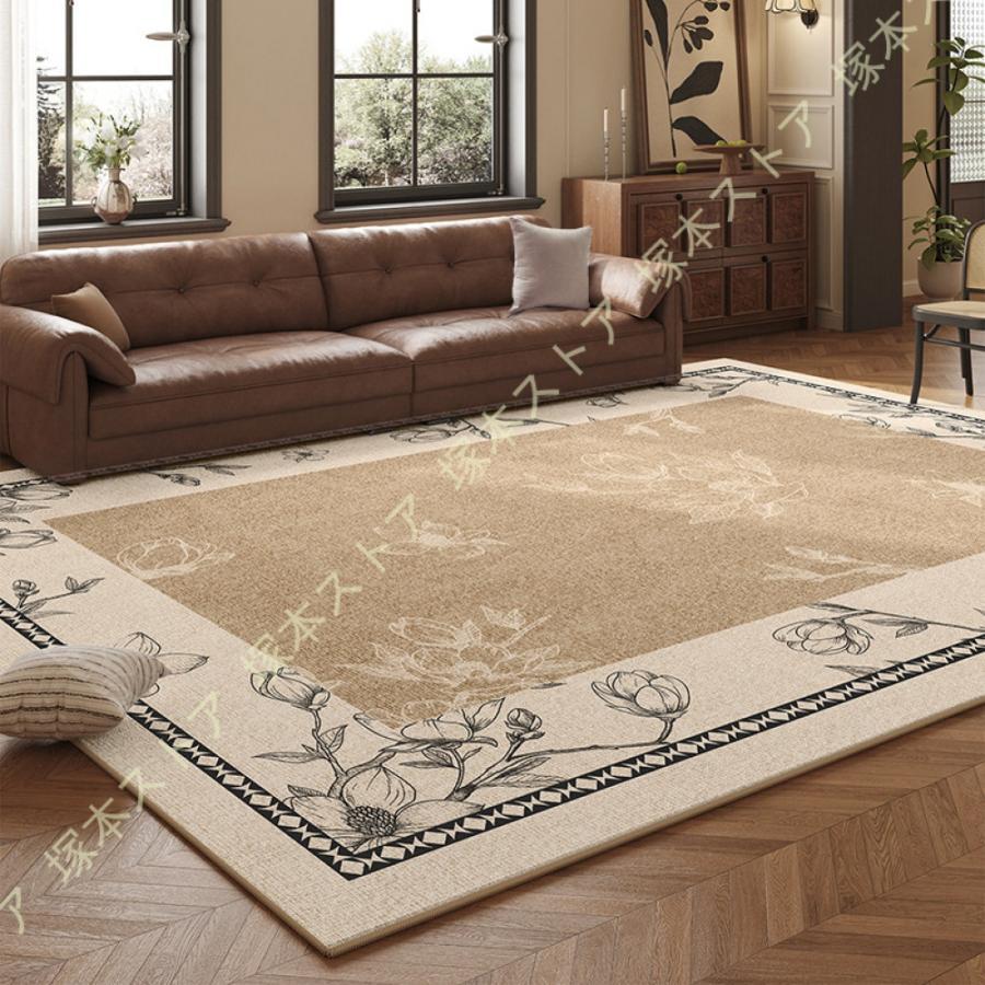 カーペット ダイニングラグ ダイニングマット 撥水 店舗 玄関 ラグ マット おしゃれ ストライプ 北欧 ダイニング用 食卓用 防菌 傷防止 シンプル モダン