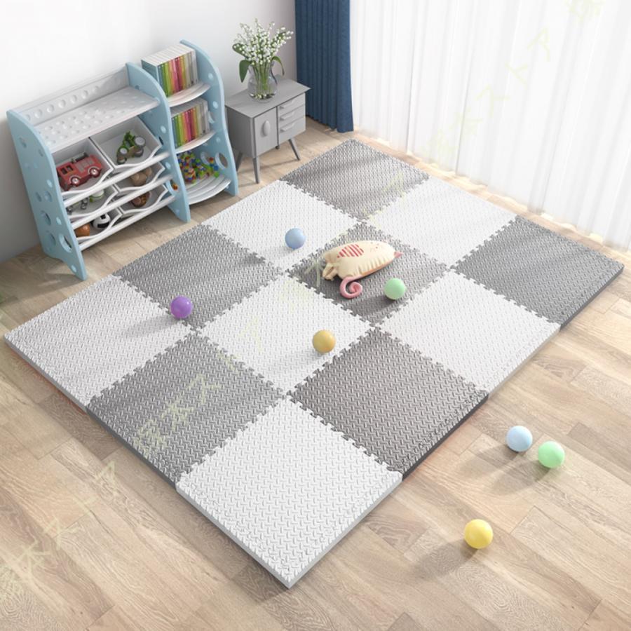 ジョイントマット ラグ カーペット 保温防寒 床暖房対応 防音 抗菌防臭 防ダニ 大判 自由に組み合わせ 滑らない タイルカーペット フロアマット 赤ちゃん
