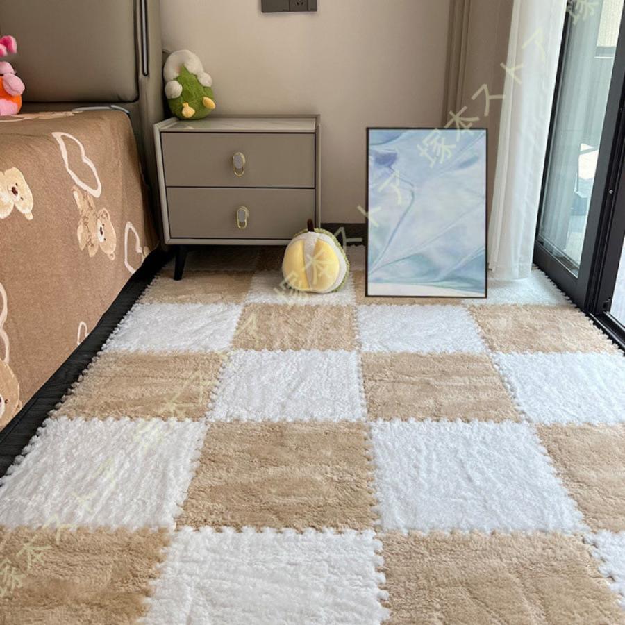 ジョイントマット インテリア 防音 子供部屋 家庭 ふかふか フローリング 傷防止ベビー 赤ちゃん 床保護 ペット用カーペット 床暖房対応 プレイマット