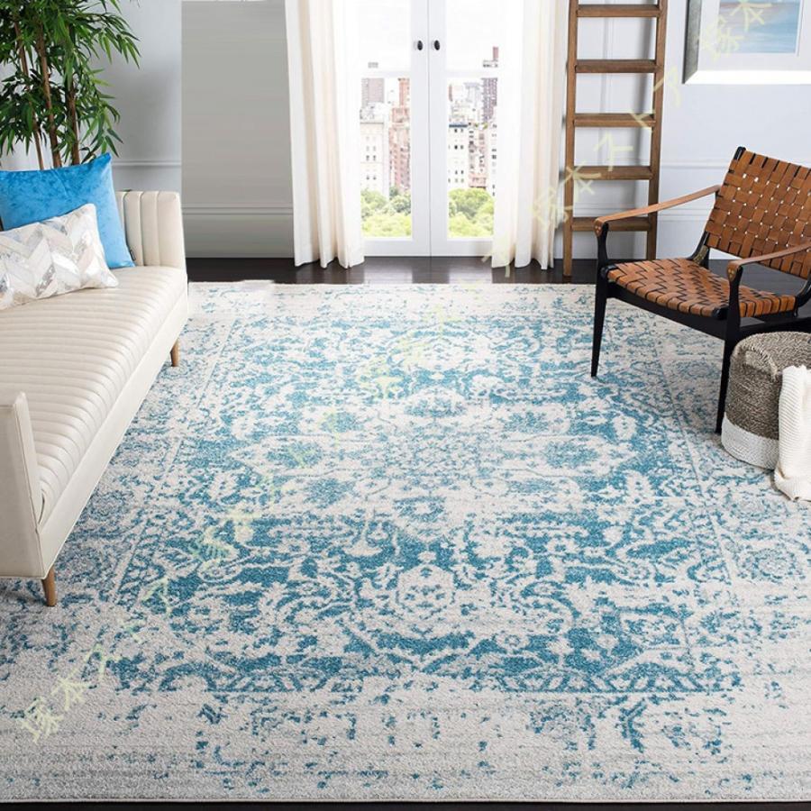 洗えるラグマット 長方形 防音 滑り止め ペルシャ風 カーペット 花柄 アンティーク風 リビング ダイニング 寝室用 モロッカン 丸洗いOK ラグ 絨毯