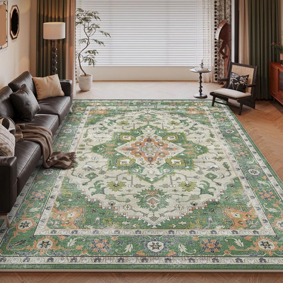 冬用 ラグ 厚手 滑り止め 優しい肌触り エスニック 一人暮らし 一年中使える ラグマット カーペット 長方形 ペルシャ絨毯 民族風 耐汚性