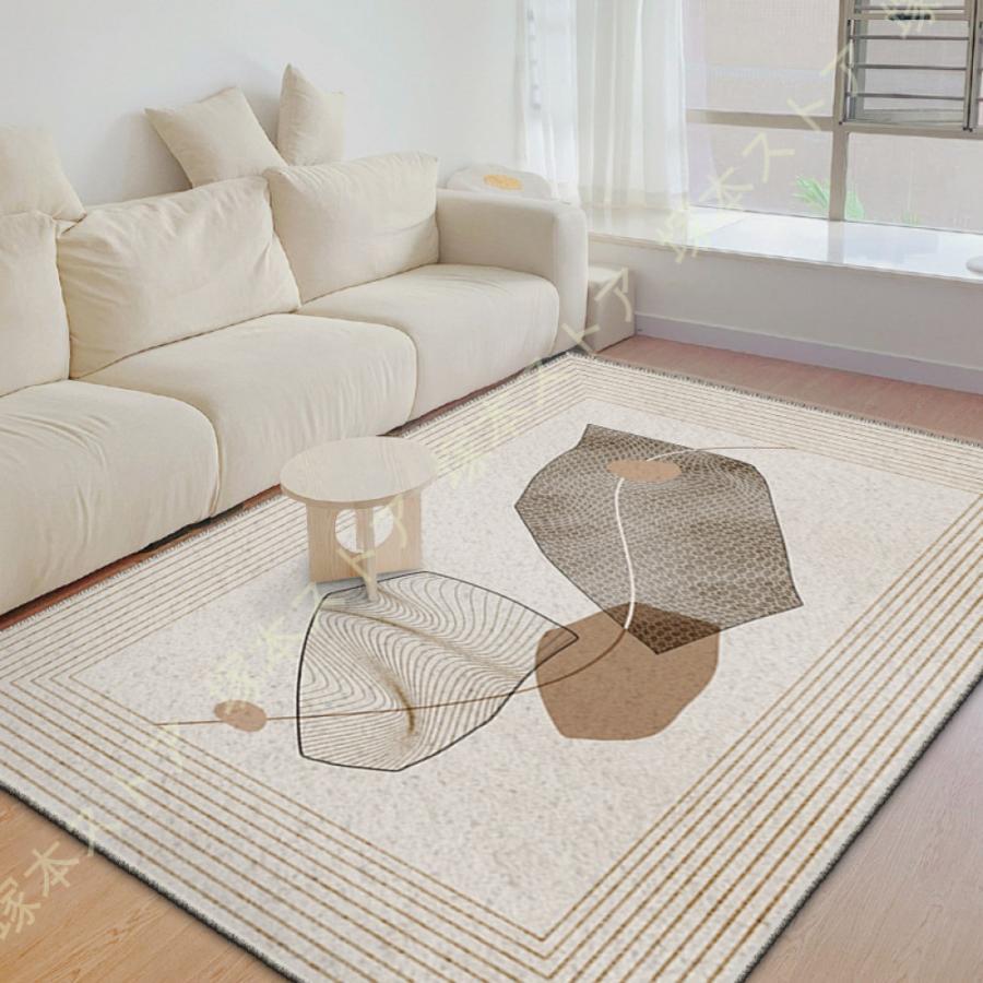 北欧風 ラグ カーペット おしゃれ グレー 洗える 滑り止め ラグマット 居間用 センターラグ 長方形 抗菌防臭 マット ホットカーペット対応 軽量
